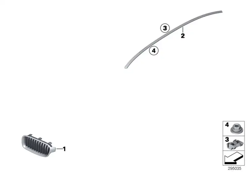 BMW Clip F20 F21 F22 F30 F31 F32 F33 F34 F36 F87 F87N 51137291271