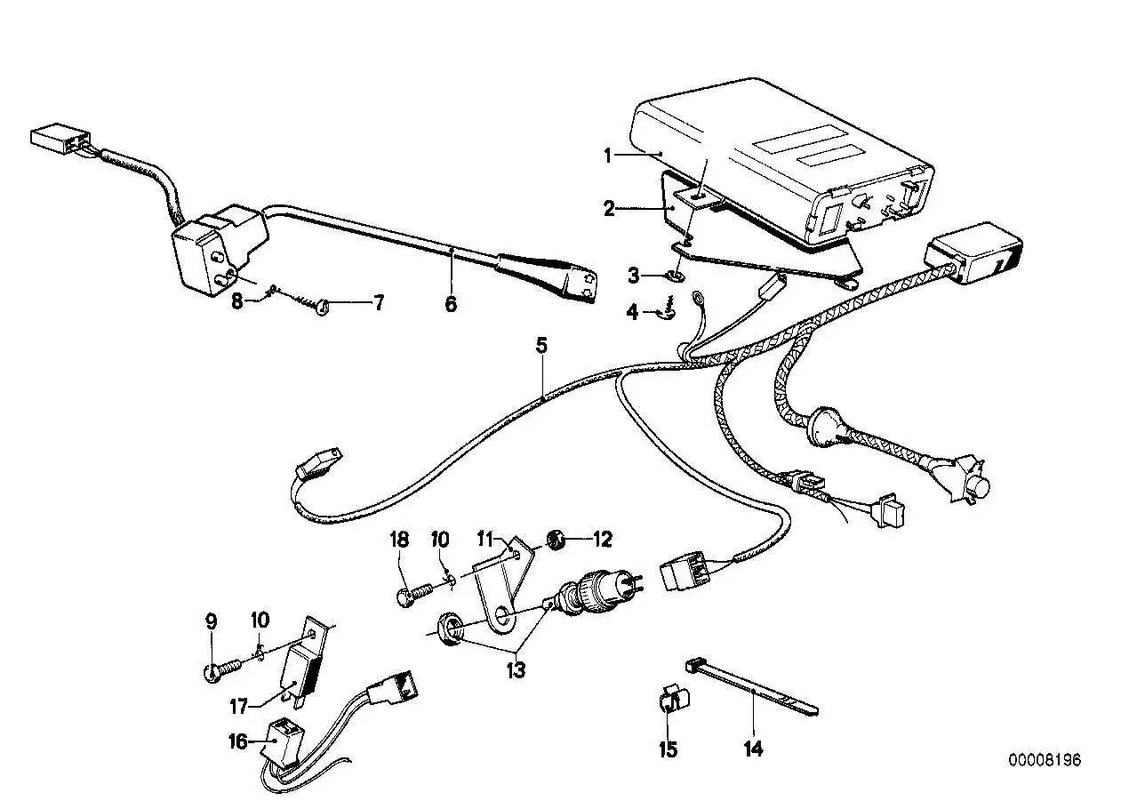 BMW Halter E23 65711363342