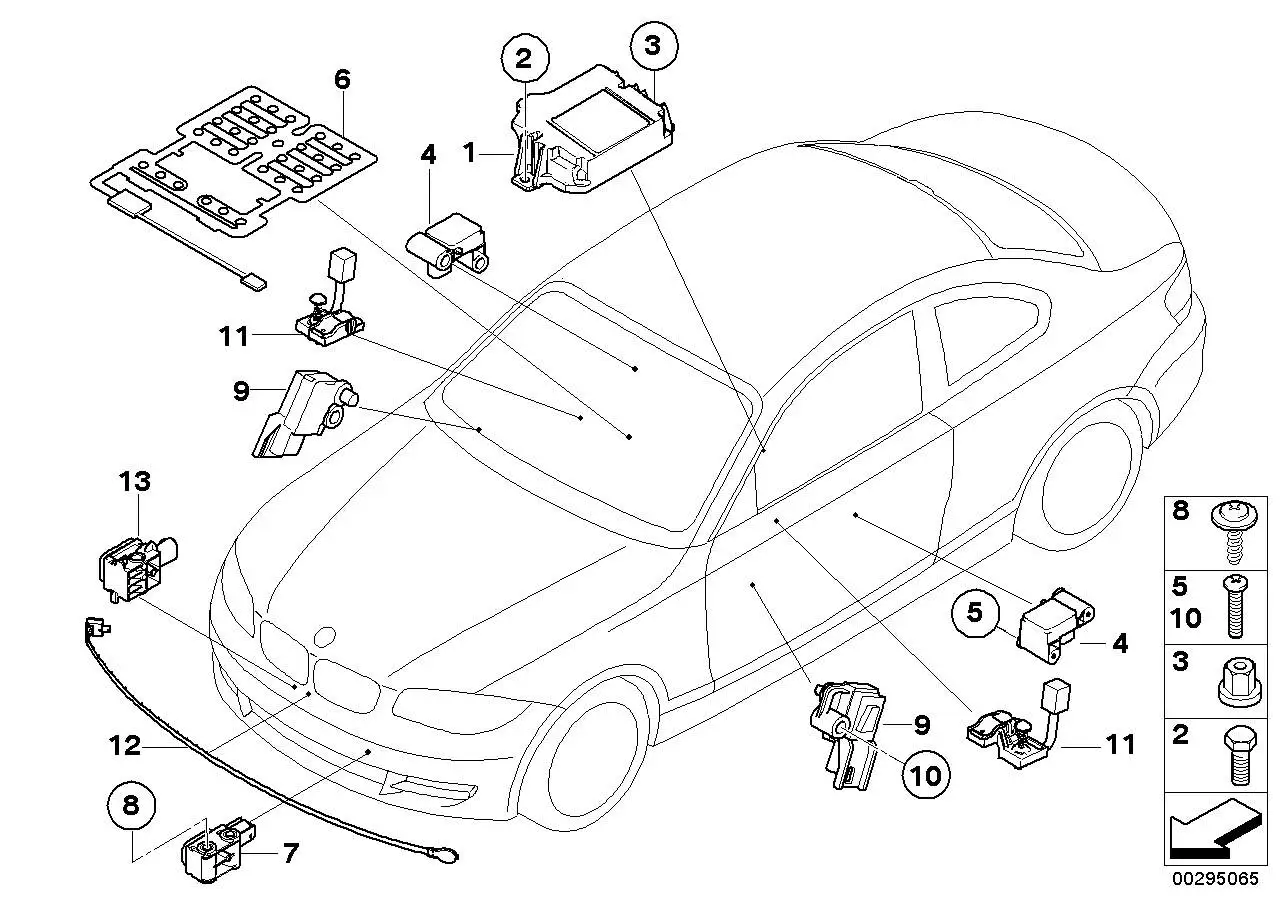 BMW Sensormatte Beifahrersitzerkennung E81 E82 E87 E88 E89 657791
