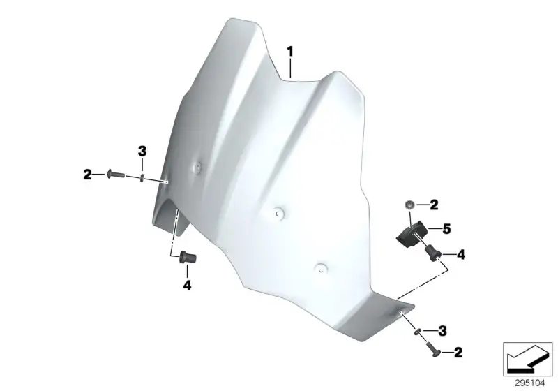 BMW Halter Windschild K72 46638529025 - Bildposition 05