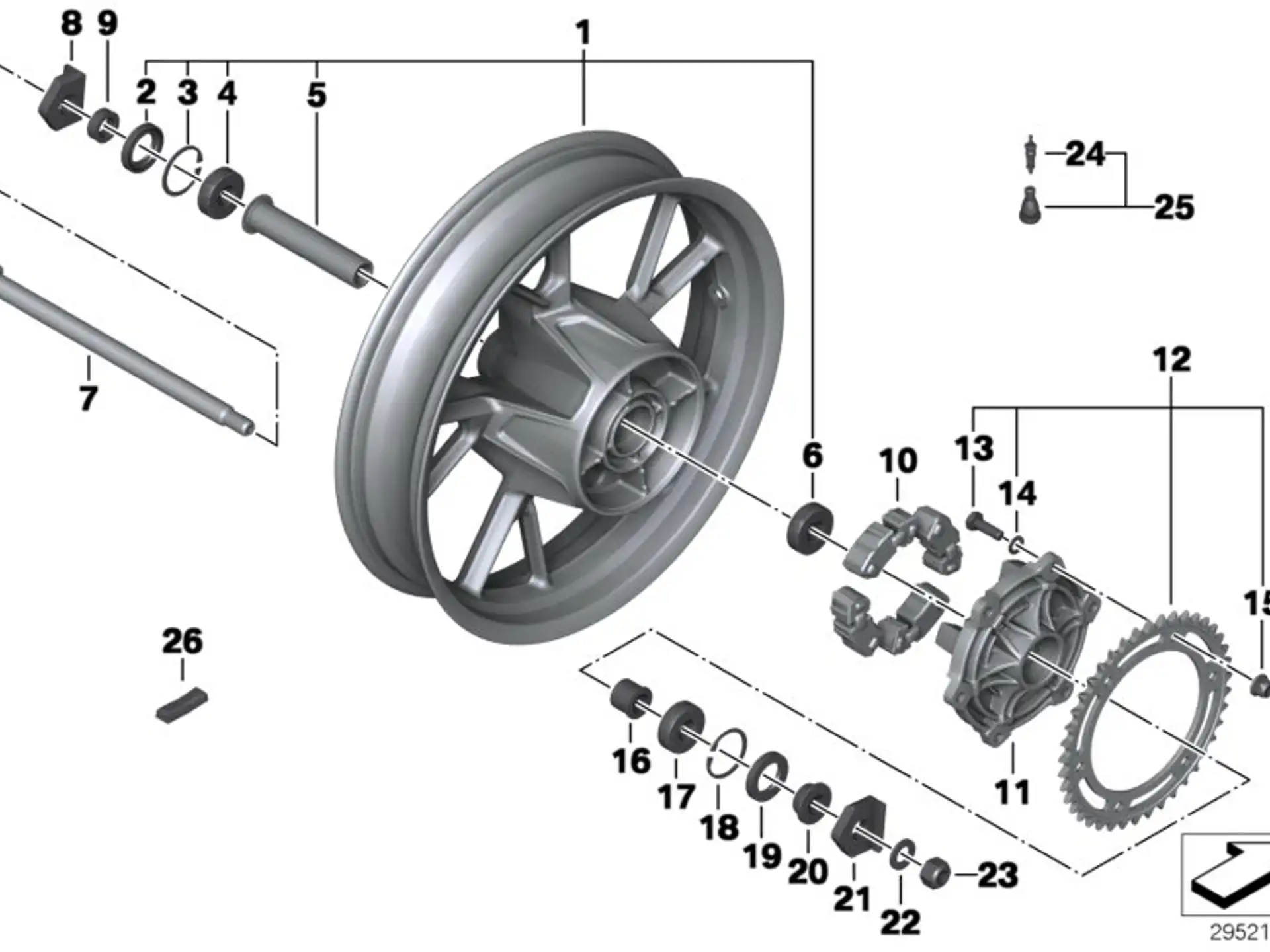 BMW Rillenkugellager K17 K18 K19 K70 K72 K73 K75 R13 33818543930