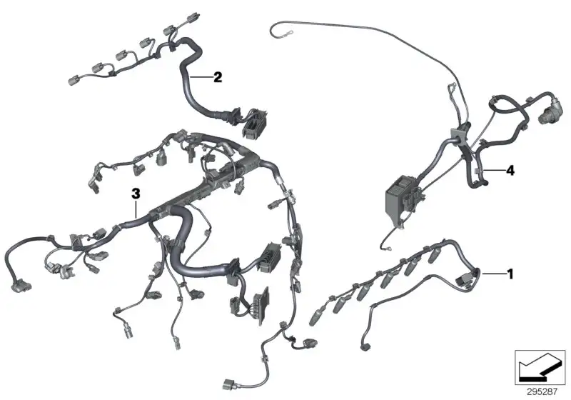 BMW Kabelbaum Motor Glühmodul F01 F02 F06 F07 F10 F11 F12 F13 F15