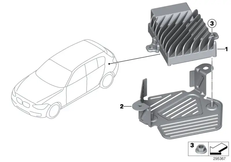 BMW Halter Steuergerät Active Sound Design F20 F21 F22 F23 F30 F3