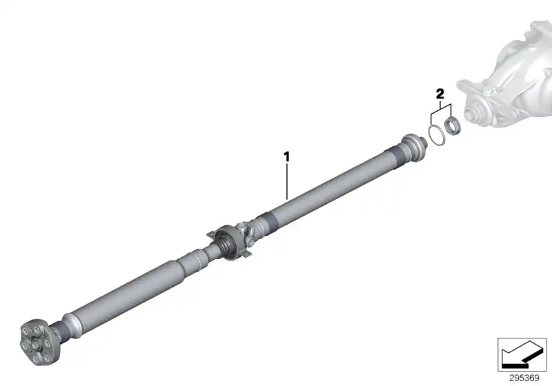 BMW Gelenkwelle Automatikgetriebe E90 E91 E92 E93 26107614396