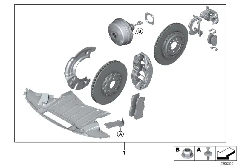 BMW Nachrüstsatz Carbon-Keramik Bremse F90 34112455917 - Bildposi