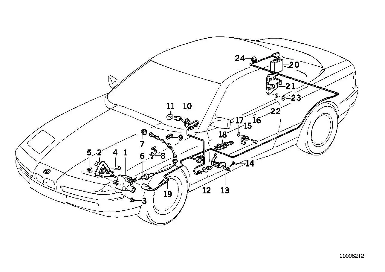 BMW Halter Tempomat/Bowdenzug E31 35411161630