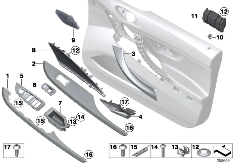 BMW Griffschale links F06 51417290293 - Bildposition 07