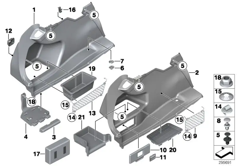 BMW Abstützung links F30 F32 F80 F82 51477295817 - 3er, 4er
