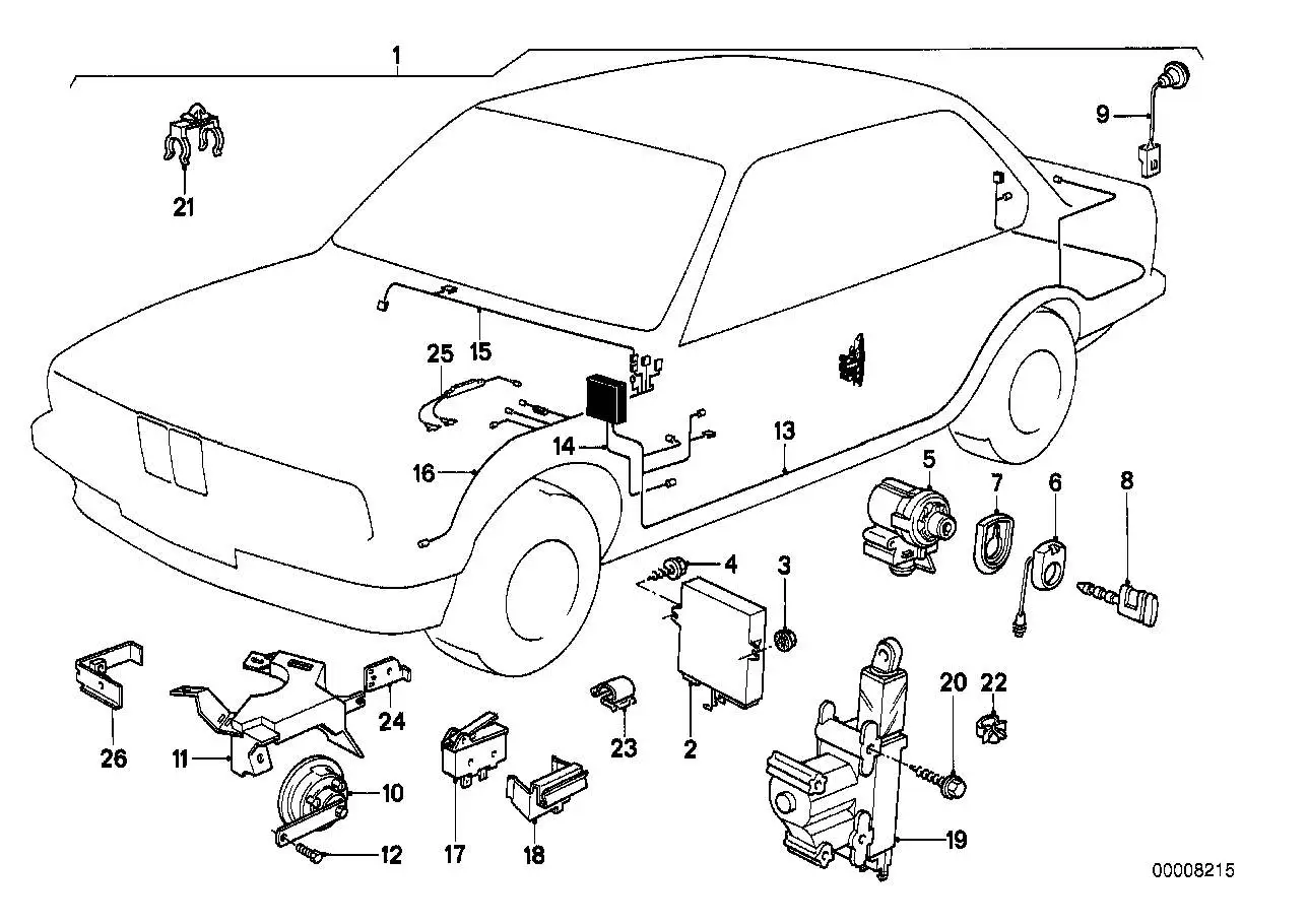BMW Sechskantmutter E24 E30 E31 E34 E36 E38 E39 E46 E65 E66 61131