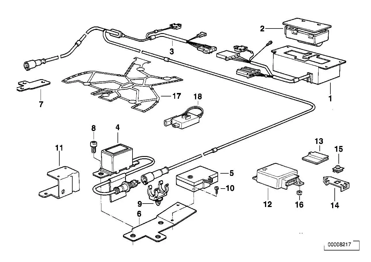 BMW Steuergerät Airbag E23 E24 E28 E30 E32 E34 65771382904