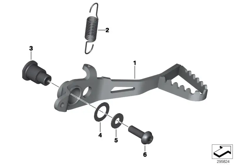 BMW Fussbremshebel 35218530611