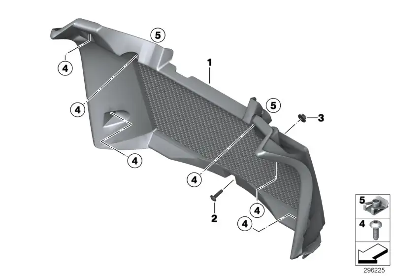 BMW Kühlerblende K72 46638551932