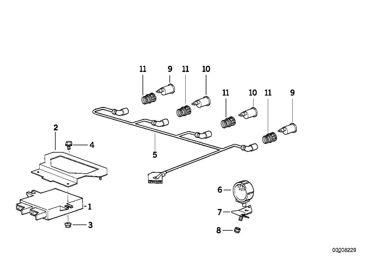 BMW Ultraschallsensor Mitte E32 E36 66201382253 - Bildposition 10