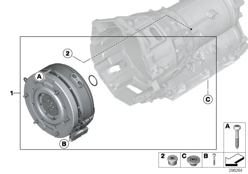 BMW Reparatursatz Hybridantrieb F01 F02 24158612886 - 7er F01, 7e