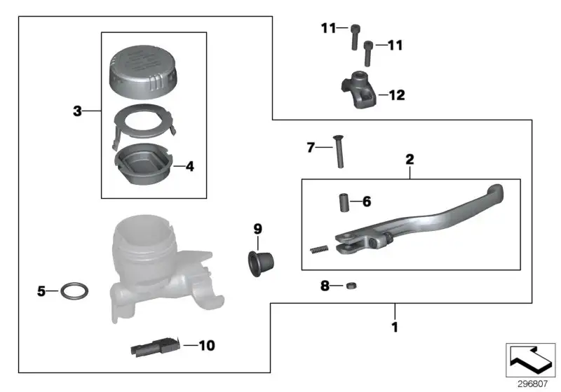 BMW Sechskantmutter selbstsichernd K25 K25H K26 K27 K28 K29 K40 K