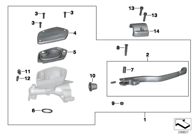 BMW Handbremshebel 32727727017 - Bildposition 02