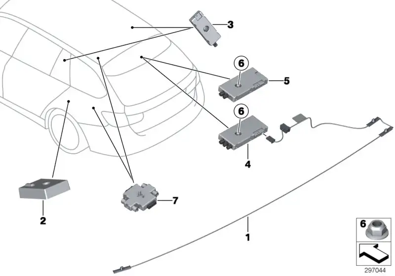 BMW Antennenverstärker AM/FM F31 65209231514 - 3er F31 Touring /