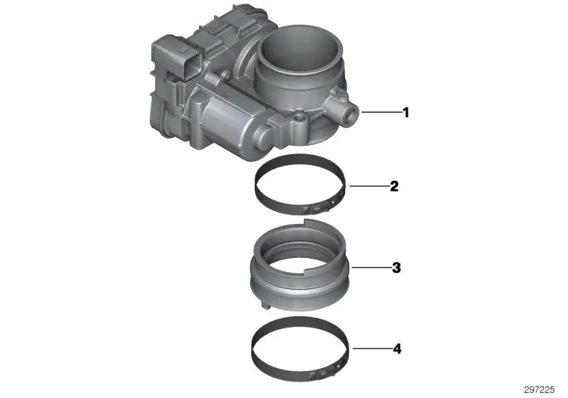 BMW Drosselklappenstutzen K50 K51 K52 K53 K54 13548568757