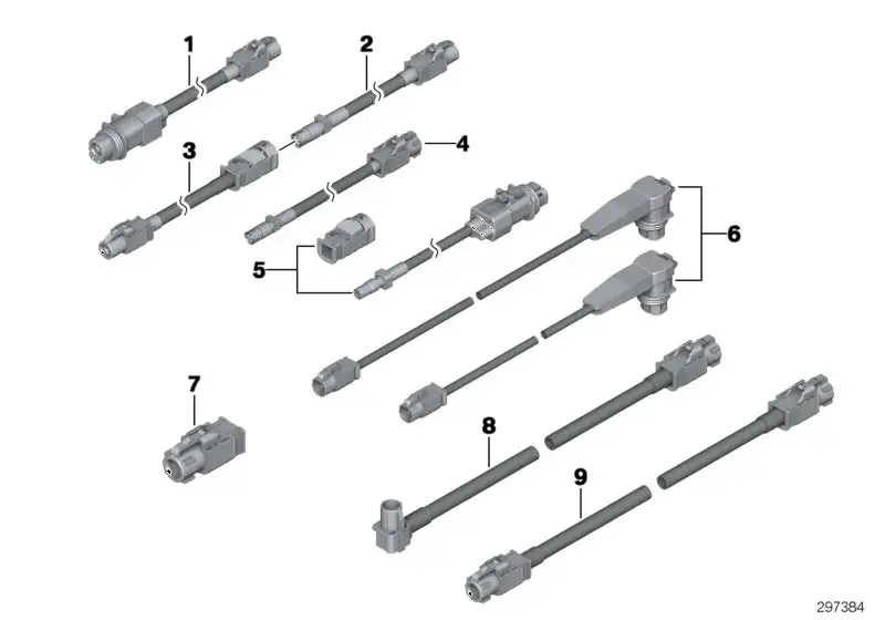 BMW HSD - Leitung E70 E71 E72 61119244255 - X5 E70, X6 E71