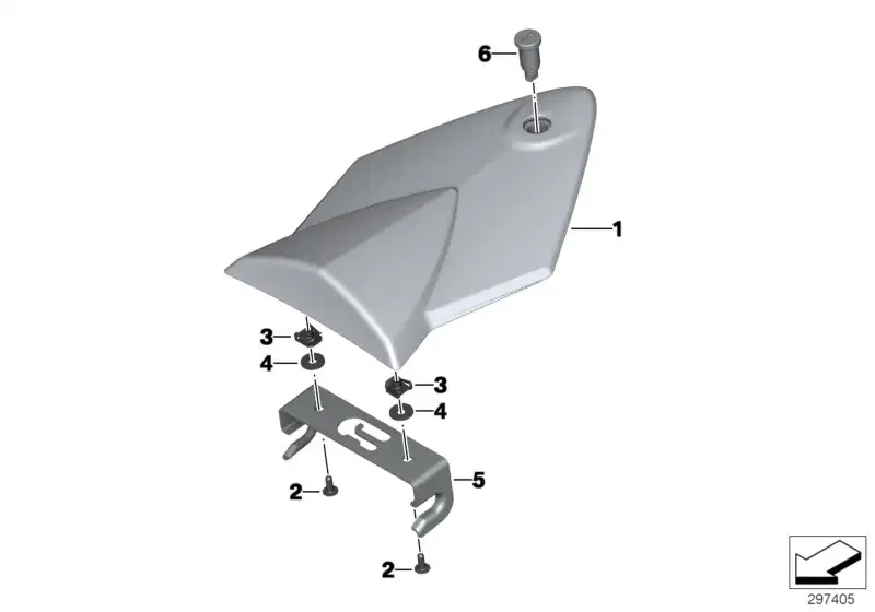 BMW Höckerabdeckung K42 52538533703