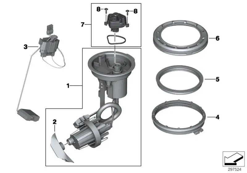 BMW Elektronik Kraftstoffpumpe K49 K50 K51 K52 K53 K54 K70 K71 K7