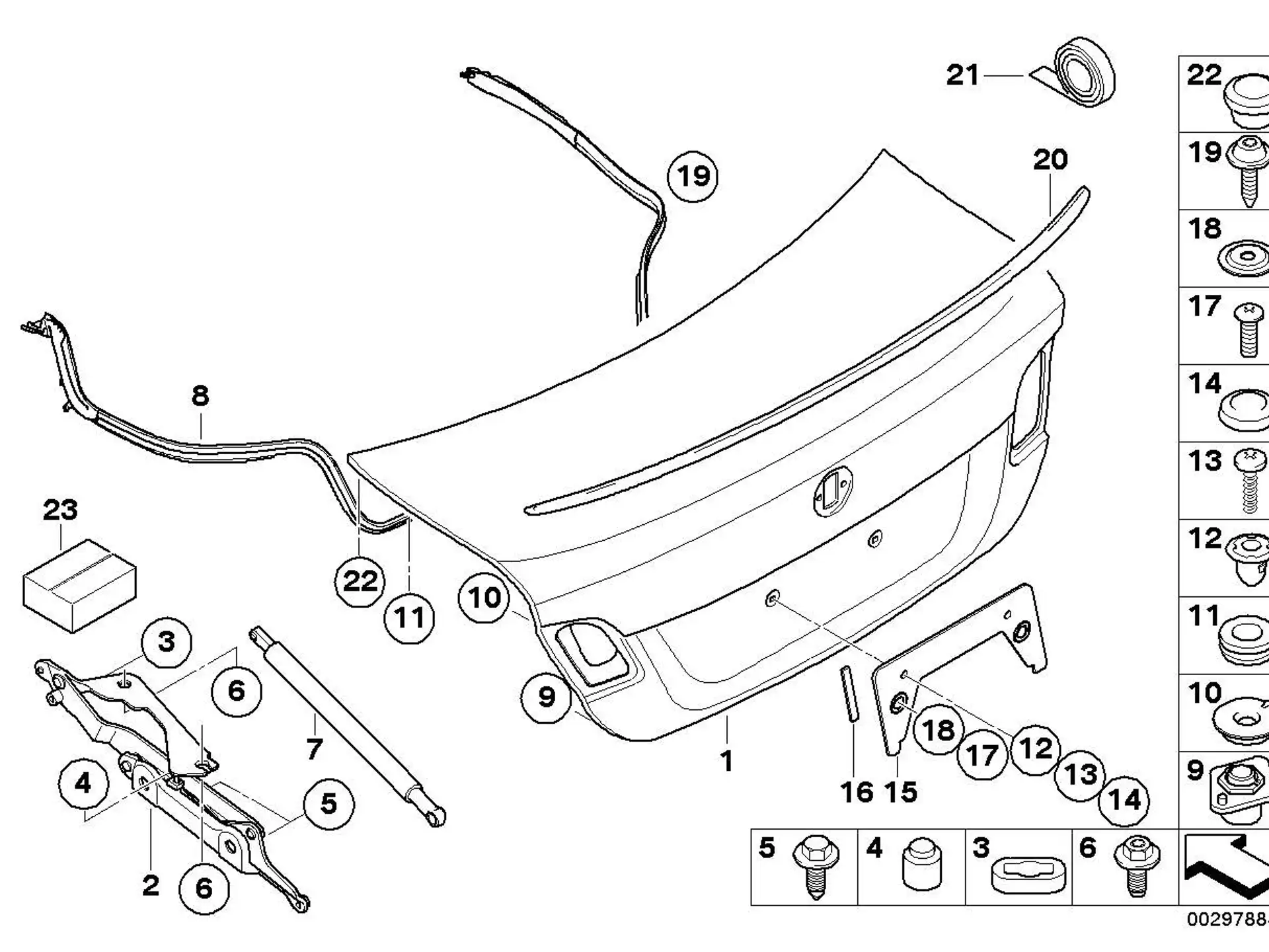 BMW Kreuzschlitzschraube für Kunststoff E53 E82 E84 E88 E90 E91 E92 E93 F25 F26 F30 F31 F32 F33 F34 F36 F39 F44 F45 F46 F80 F82 F83 F90 F97 F98 G01 G11 G12 G20 G30 G31 51118122522