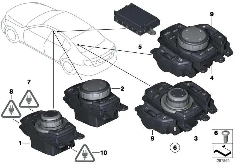 BMW Controller F01 F02 F04 F07 65829206448