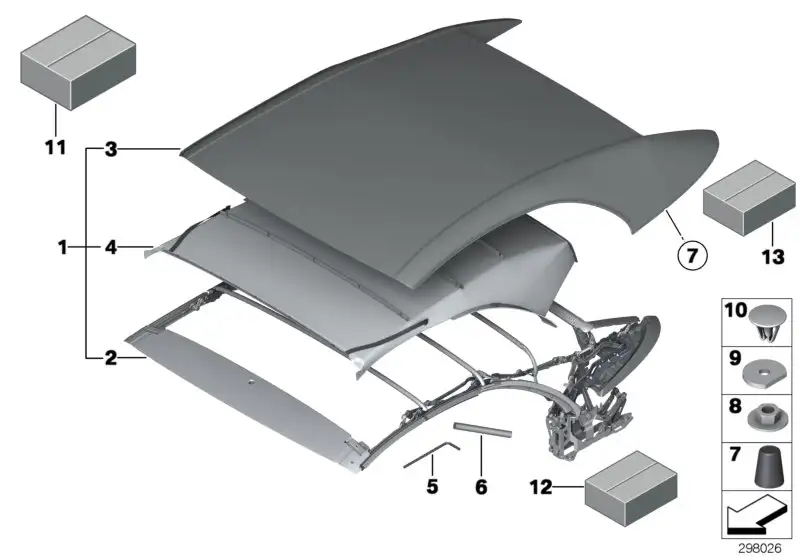 BMW Gummipuffer E64 F12 54347133623 - Bildposition 07