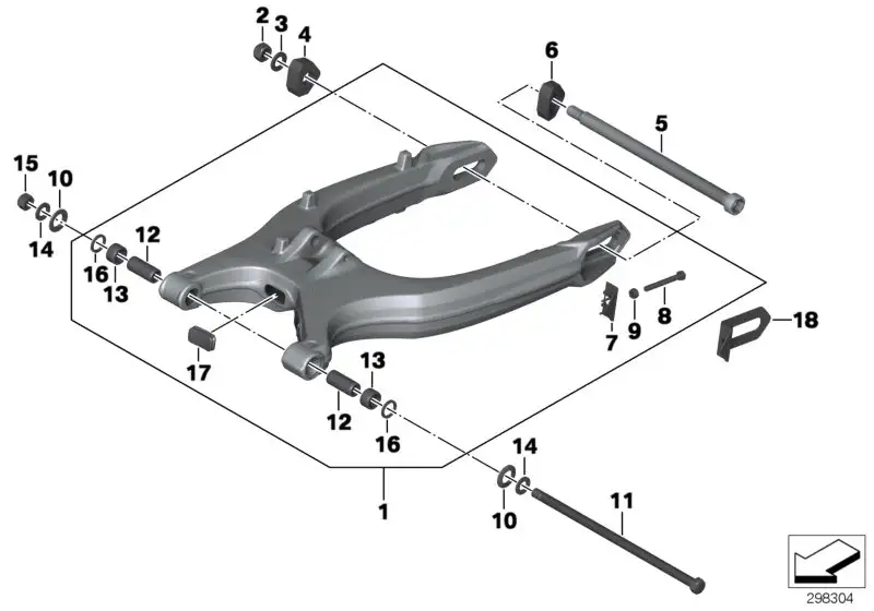 BMW Sechskantmutter K72 K73 36317704461 - Bildposition 02