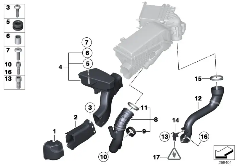BMW Ansaugkanal F01 F02 13717566380 - Bildposition 02