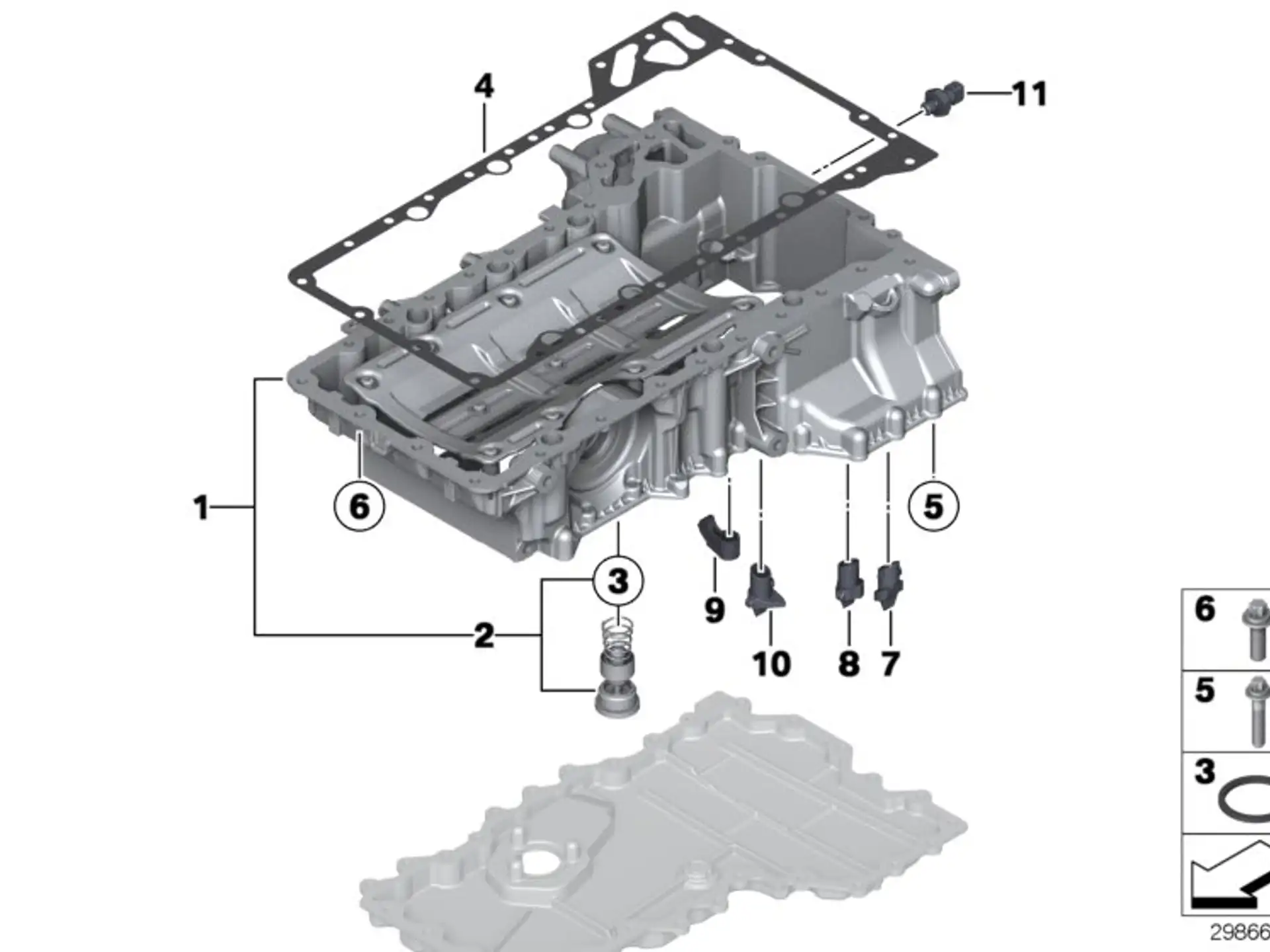 BMW Sechsrundschraube selbstsichernd E70 E71 E72 F01 F02 F04 F06 F07 F10 F11 F12 F13 F15 F16 F85 F86 F90 F91 F92 F93 F95 F96 G05 G06 G07 G11 G12 G14 G15 G16 G30 07129909348