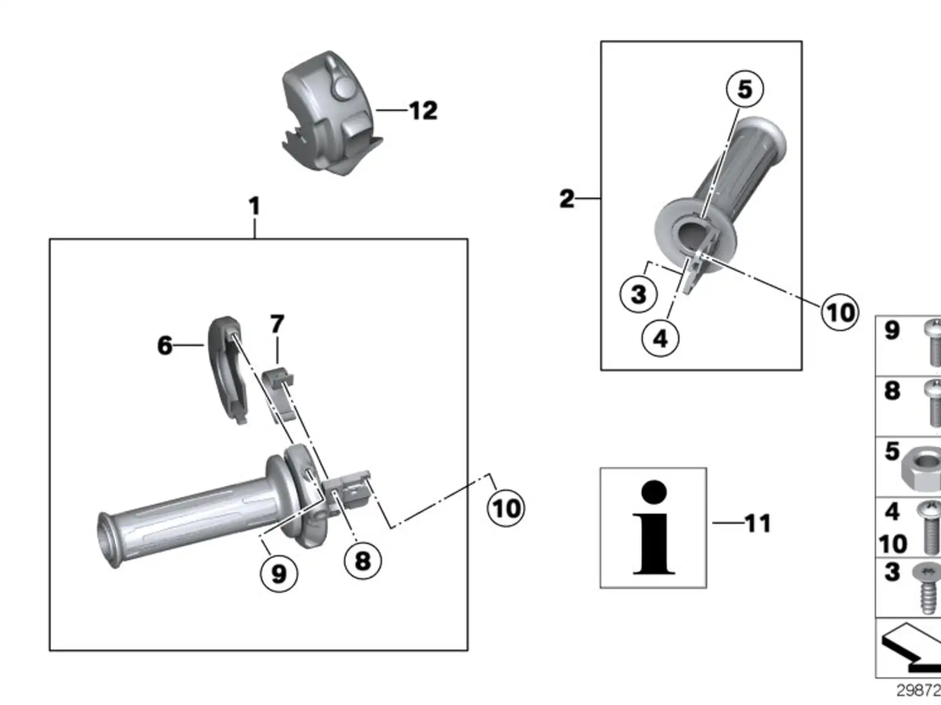 BMW Griff rechts K27 K29 61317671612