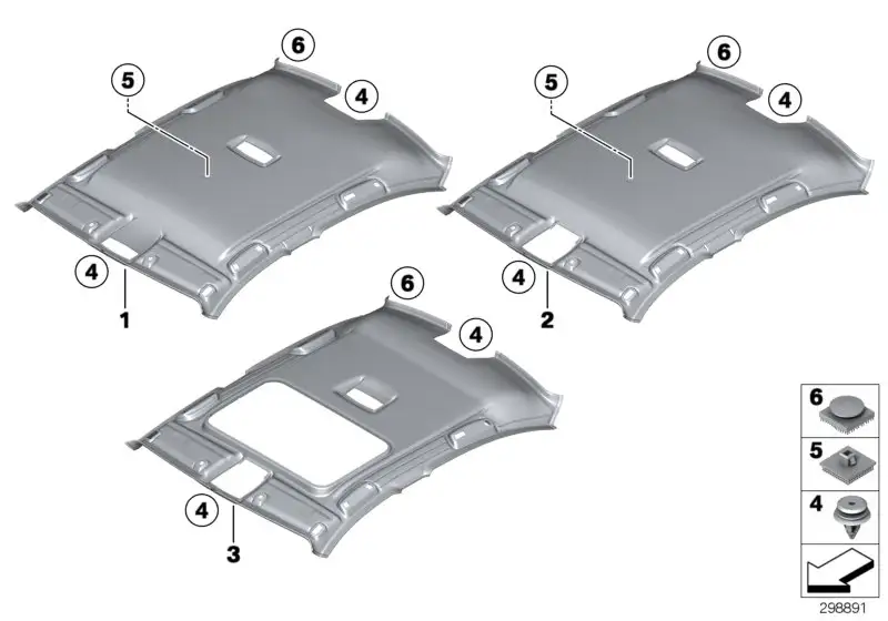 BMW Formhimmel Schiebehebedach 51447313593 - Bildposition 03