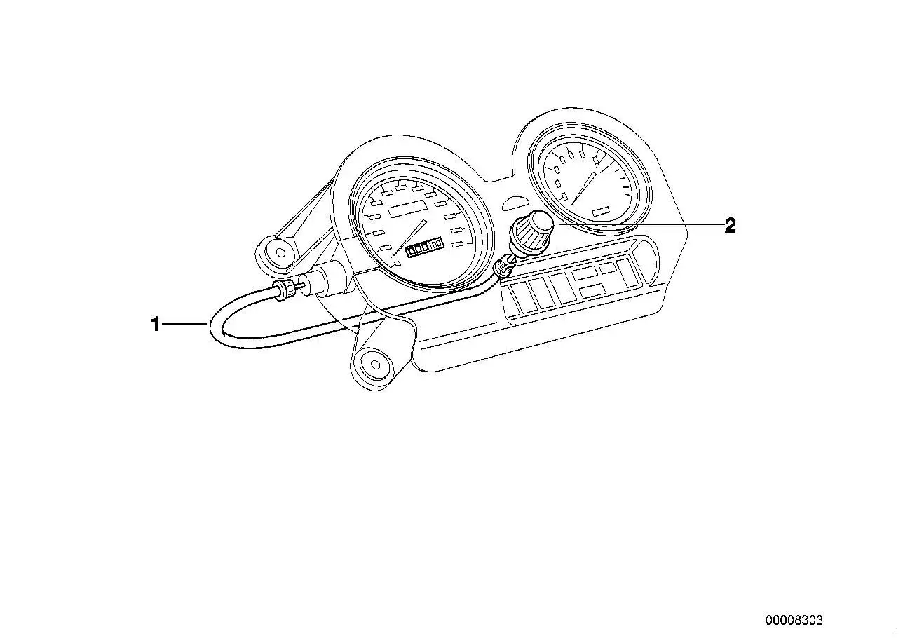 BMW Rücksteller Tageskilometer R22 62212306566