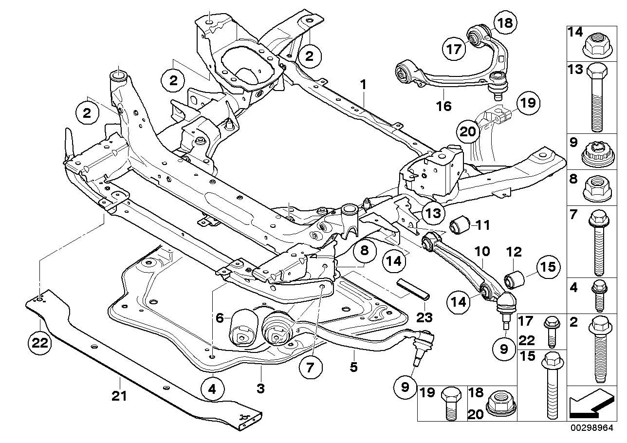 BMW Sechskantschraube mit Flansch E70 E71 E72 F01 F02 F06 F07 F10 F11 F12 F13 F15 F16 F85 F86 F90 07119906898