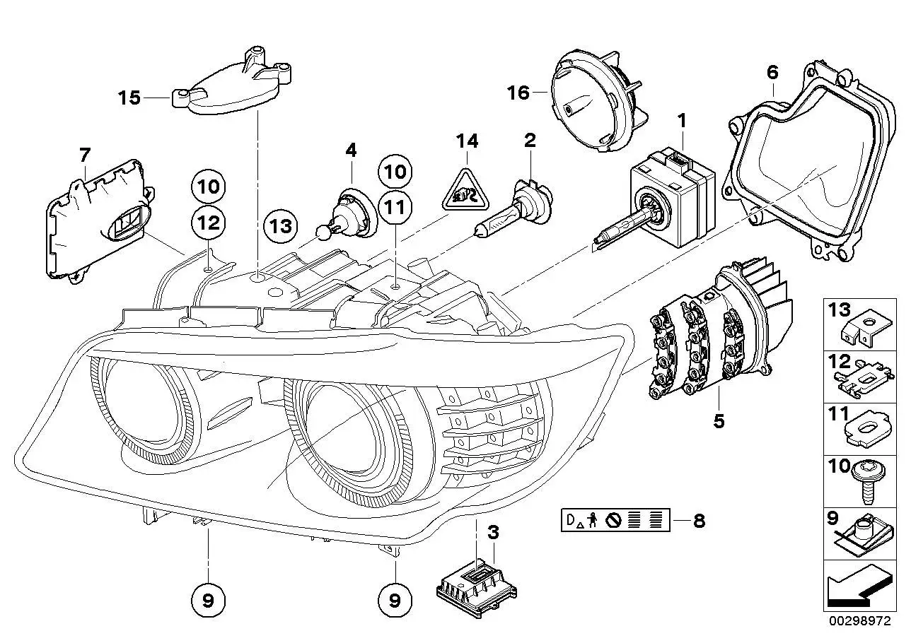 BMW Glühlampe E23 E30 E38 E46 E53 E60 E61 E65 E66 E81 E82 E87 E88