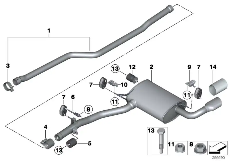 BMW Nachschalldämpfer 18308572475 - Bildposition 02