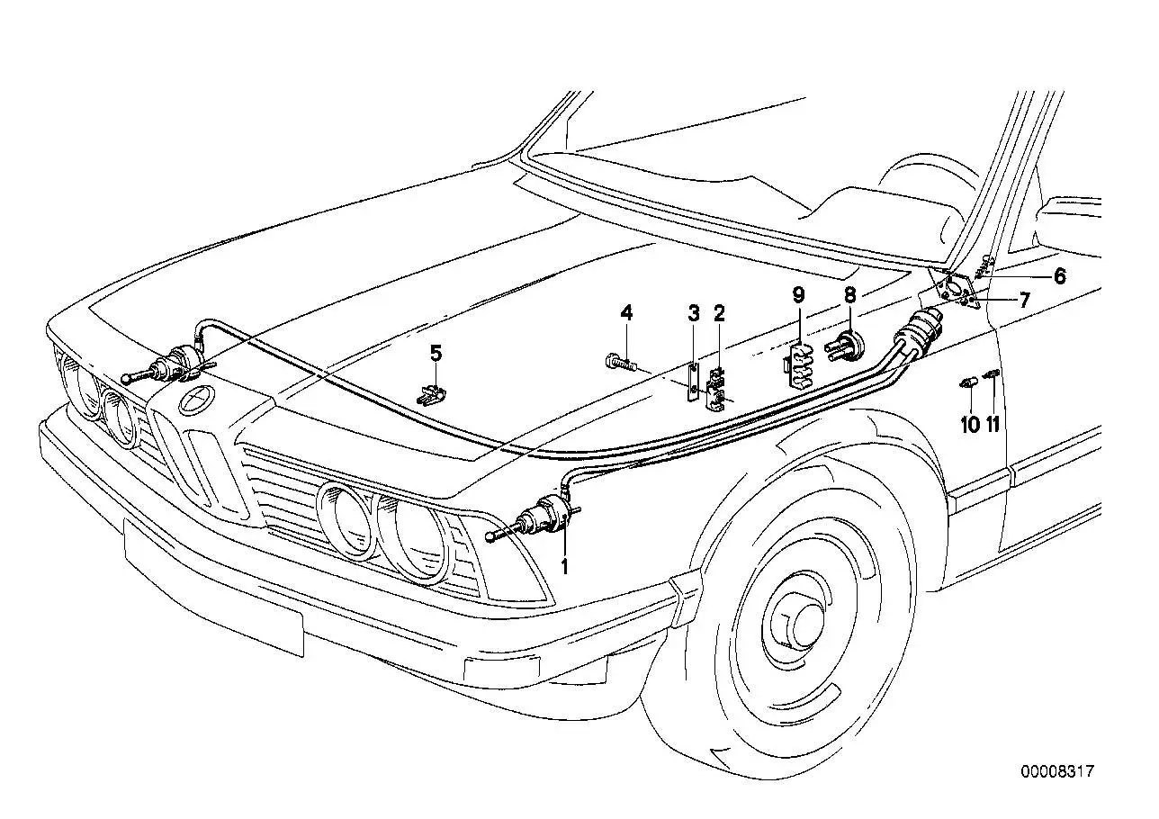 BMW Leuchtweitenregulierung E23 63121367280 - Bildposition 01
