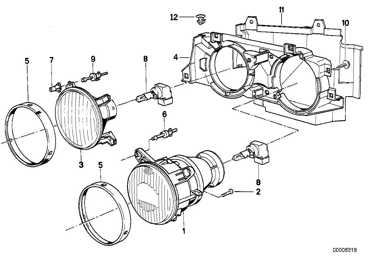 BMW Glühlampe E36 E38 E39 E53 K47 63217160785 - Z1, Z3, 5er, 6er,