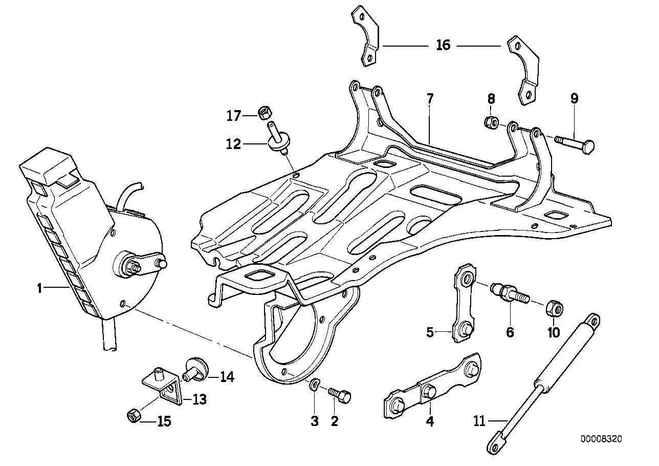BMW Stellantrieb links E31 67161383953 - 8er E31