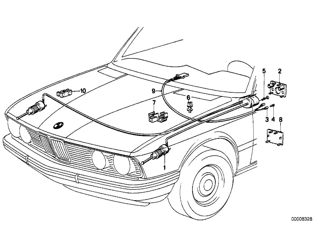 BMW Lampenfassung E21 E23 E24 E28 E30 E32 E34 E36 E38 64111366170