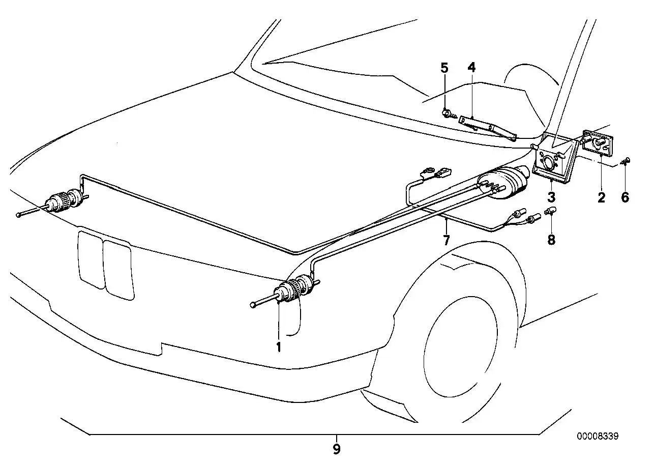 BMW Platte E30 63121370950 - Z1 E30
