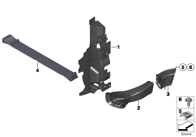 BMW Luftführung Bremse vorne links R60 R61 51749802119 - Bildposi