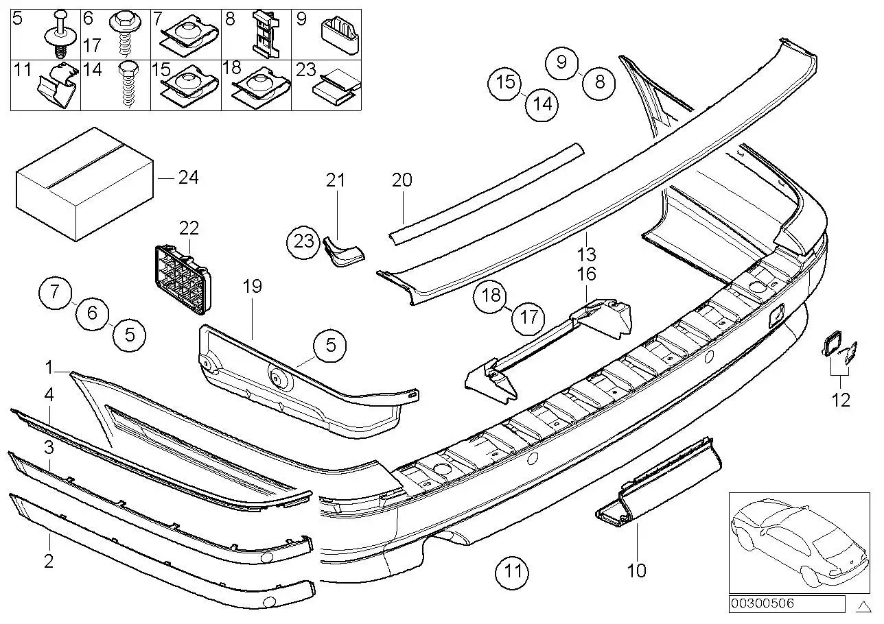 BMW Klammer E39 51718232647