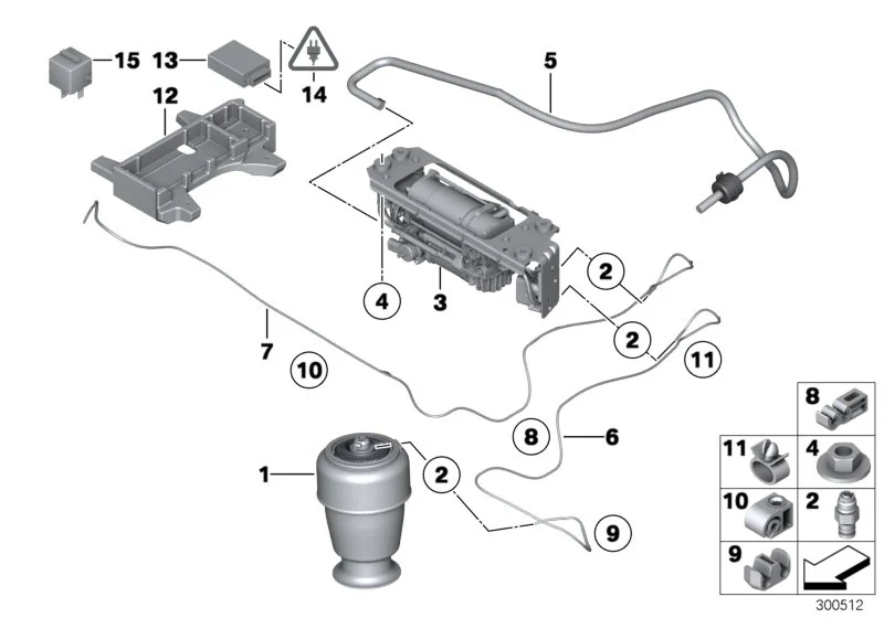 BMW Luftfeder hinten F07 F11 37106781843