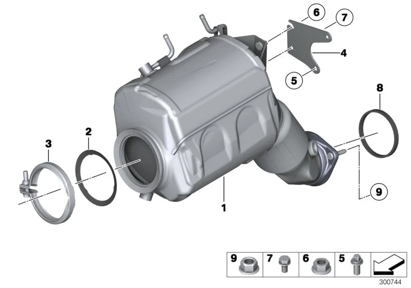 BMW Dichtung E70 E71 F01 F02 F10 F11 F15 F16 18308508051
