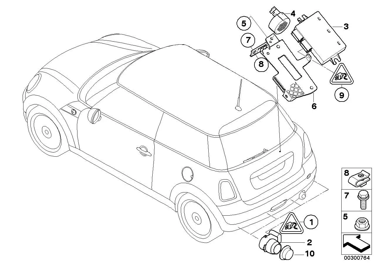 BMW Buchsengehäuse E84 R55 R56 R57 R58 R59 R60 R61 61136934315 -