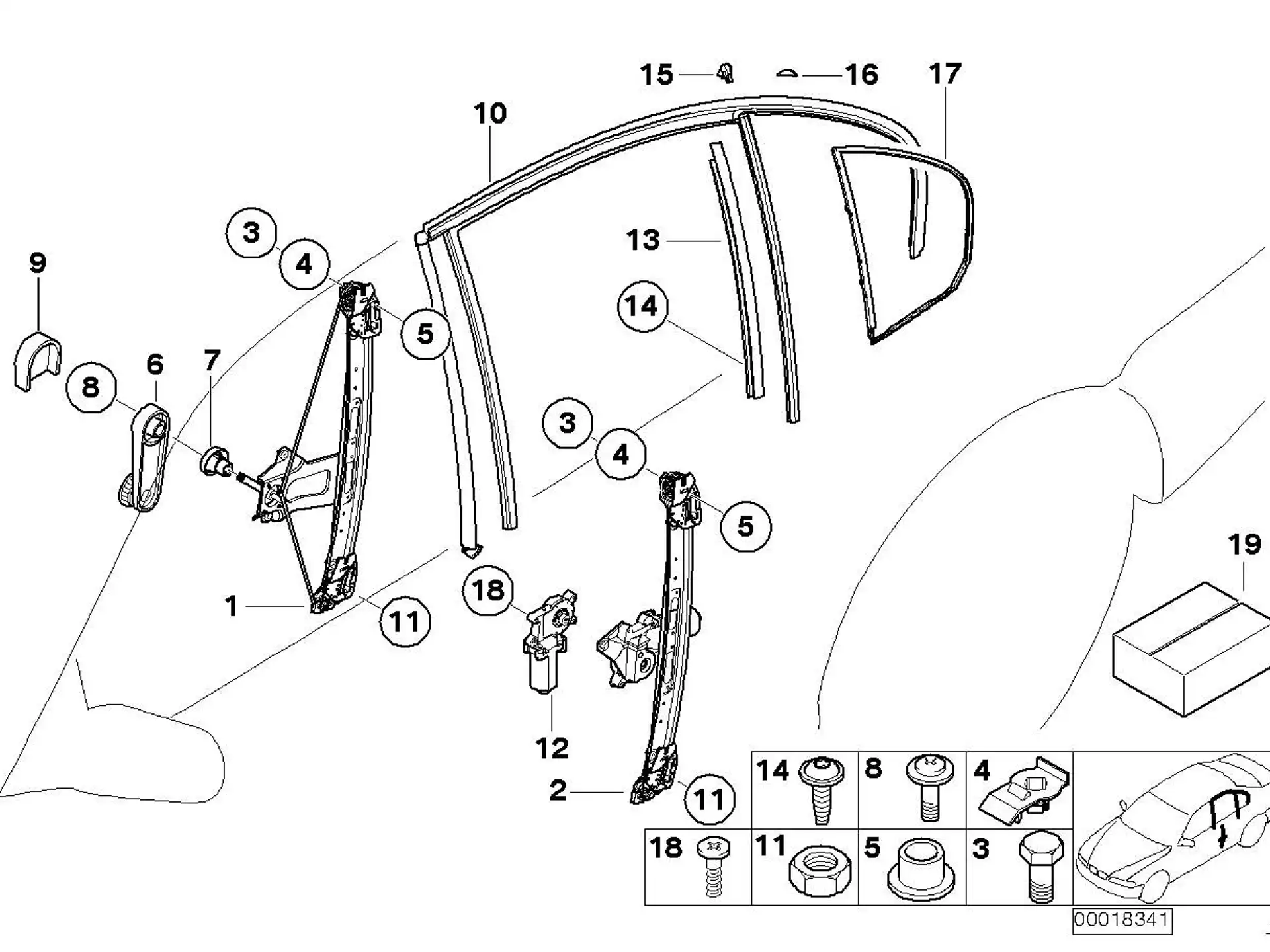BMW Clip E46 51338218383