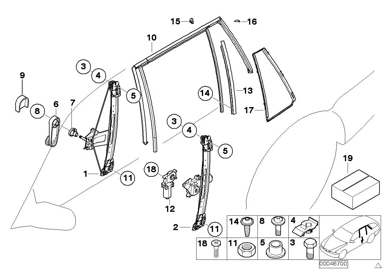 BMW Linsenschraube E46 E52 E53 E65 E66 E70 E84 E87 E90 E91 F20 F3