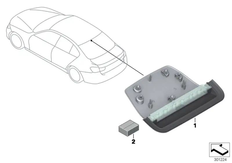 BMW Dritte Bremsleuchte 63257259883 - Bildposition 01